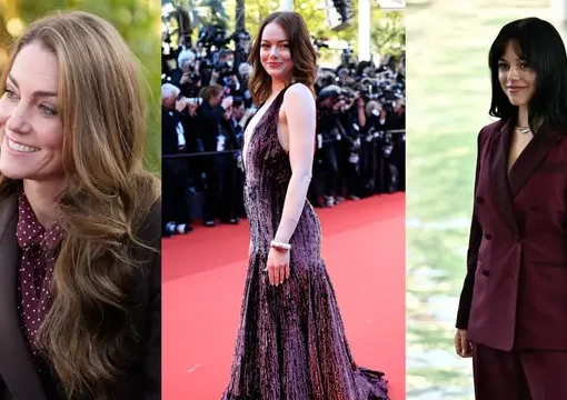 6 Inspirasi Tampilan Bernuansa Burgundy yang Elegan dari Kate Middleton sampai Emma Stone